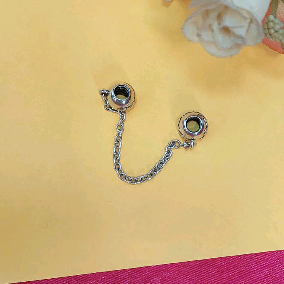 Two Silver Beads Charm